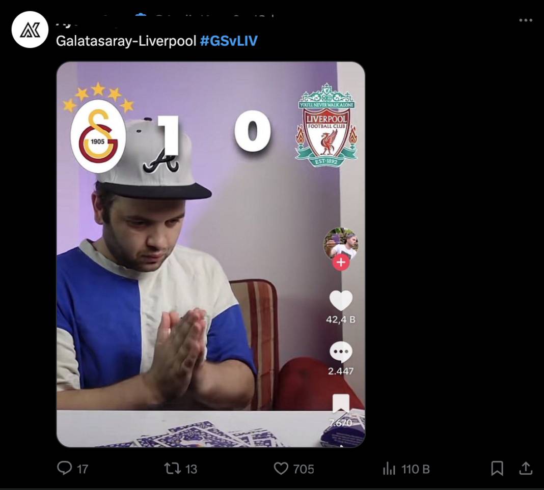 Galatasaray’dan Liverpool’a tarihi galibiyet: Sosyal medya yıkıldı! İşte X paylaşımları 6